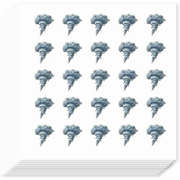 500Pcs Intense Tornado Cartoon Self-Adhesive Stickers Tornado Stickers Weather Themed Decals for Science Projects Classroom Walls Journals
