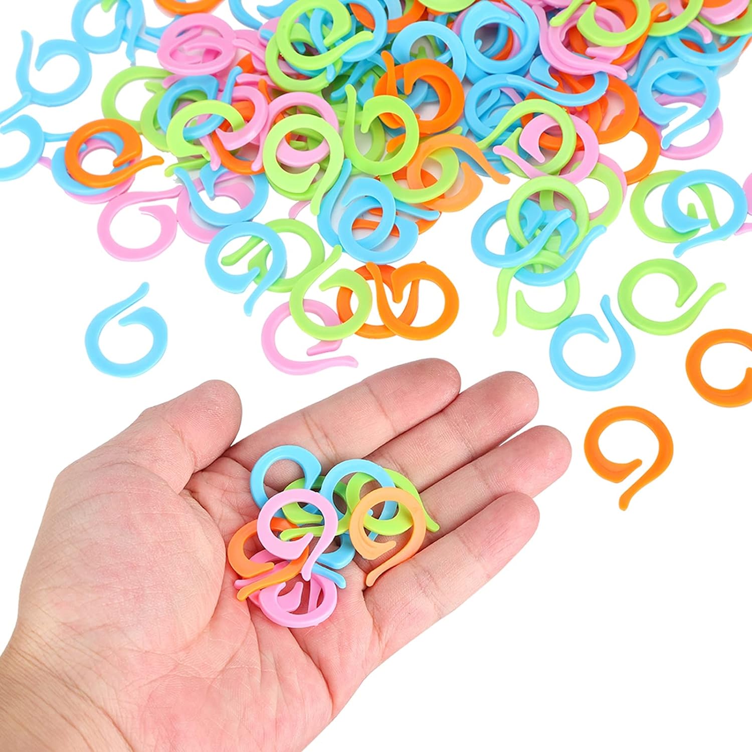 500Pcs Knitting Stitch Marker Rings, Knitting Crochet Markers in