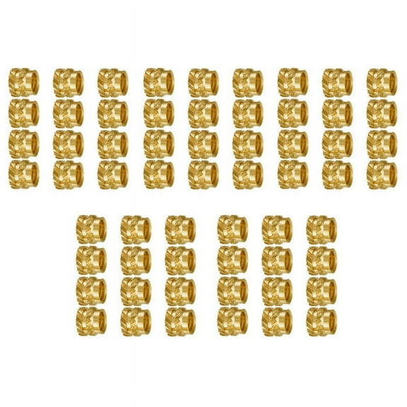 500Pcs M3 Thread Knurled Brass Threaded Heat Set Heat Insert Embedment Nut,M3X5X4,for 3D Printer 2.4 Etc
