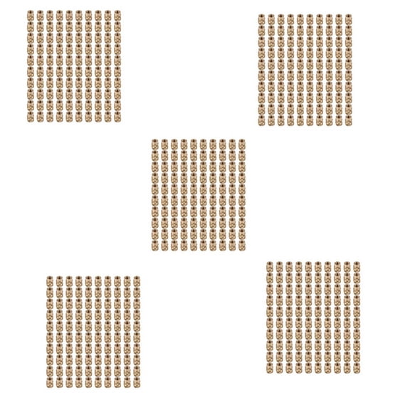 500Pcs M3 Thread Knurled Brass Threaded Heat Set Heat Insert Embedment Nut for 3D Printer