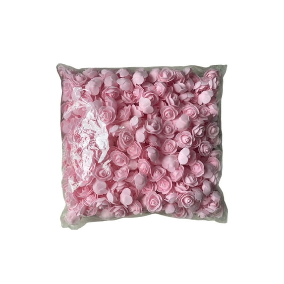 500Pcs Mini Foam Fake Rose Flower Heads, for Crafts, DIY Wedding Flowers Accessories, for Valentine's Day, Birthday, Wedding Bouquets Decorate Gifts
