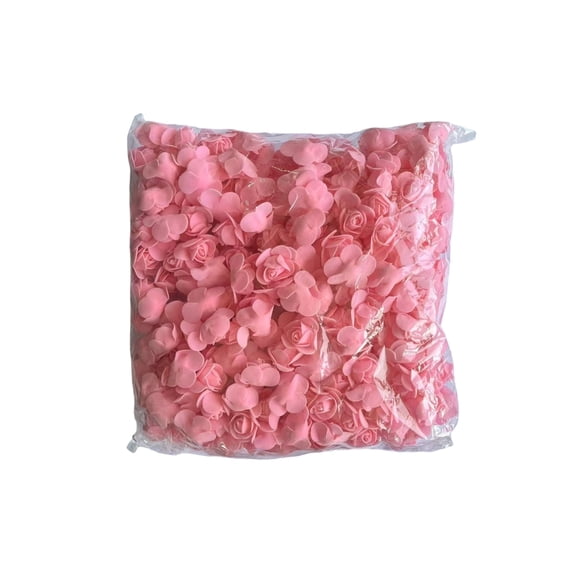 500Pcs Mini Foam Fake Rose Flower Heads, for Crafts, DIY Wedding Flowers Accessories, for Valentine's Day, Birthday, Wedding Bouquets Decorate Gifts