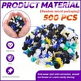 500Pcs Mixed Auto Retainer Fastener Rivet Push Clips Accessories Kit