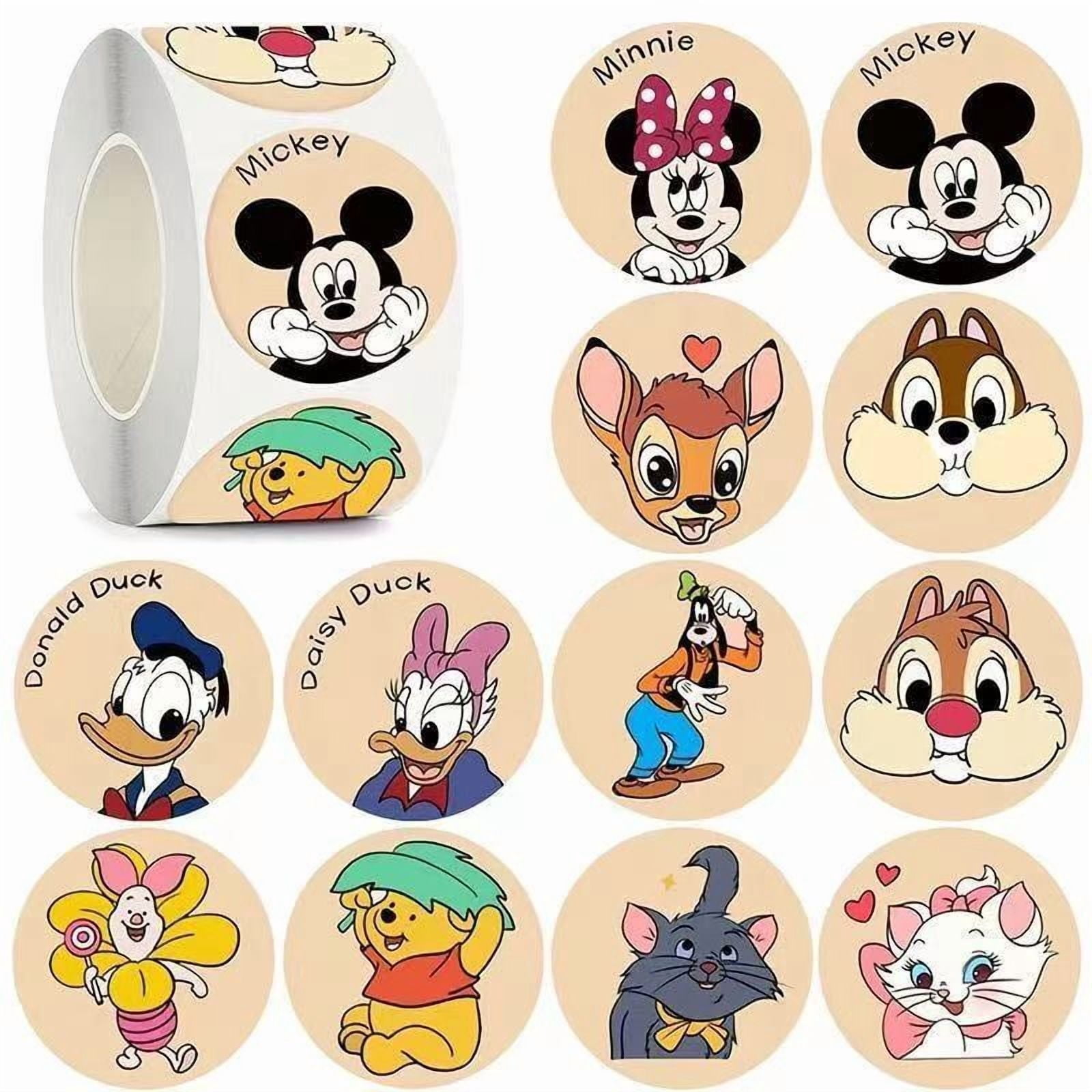 Cartoon Lettering Stickers 500Pcs Mouse Cute Classic Cartoon Stickers, Movie Decals Rolls Self ...