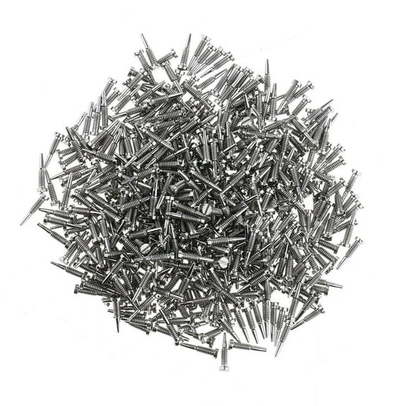 500Pcs/Pack Stainless Steel Tiny Screws Watch Eyeglass Glasses Repair Tool Set - , 2.0x1.4mm 2.0x1..0mm