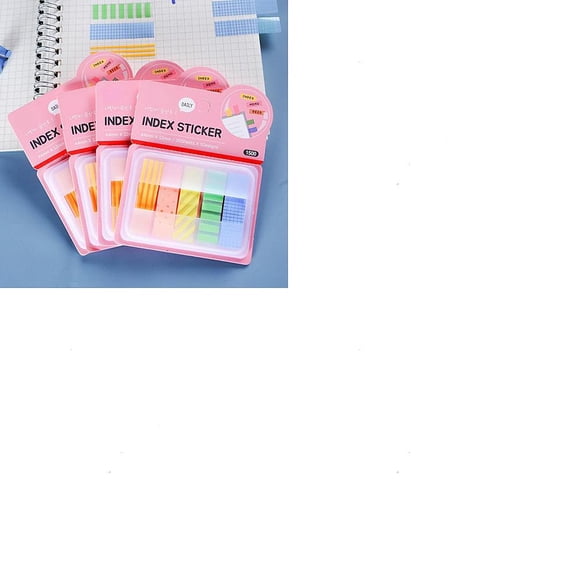 500Pcs Paper Index Tabs Mini Notepad Post Memo Office Accessories School Supplies Rectangle Mixed Color 44x12mm DIY