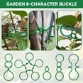 thumbnail image 1 of 500Pcs Plant Support Clips for Climbing Plants and Flowers Gardening Figure-Eight Securing Clips for Tomato Vines Trees and Securing Floppy Stems in Yard, 1 of 9
