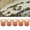 thumbnail image 1 of 500Pcs Plastic Brown Cell Cups Queen Rearing Honey Bee Houses Supplies, 1 of 9
