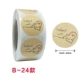 thumbnail image 1 of 500Pcs/Roll Handmade Love Sticker Label, Scrapbooking Label 1 inch Gift Packaging Wedding Stickers DIY Label, 1 of 8