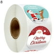 thumbnail image 1 of 500Pcs/Roll Wrapping Sticker Christmas Theme Print Multi-Use Kraft Paper Baking Packing Paster for DIY Crafts, 1 of 8