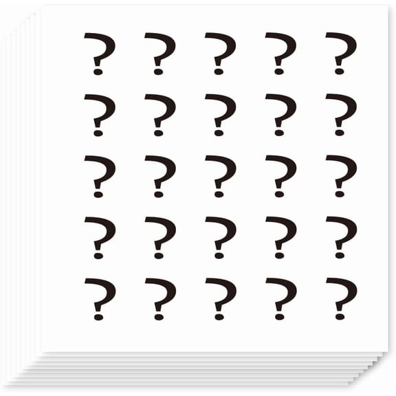 500Pcs Self-Adhesive Planner Stickers Question Mark Stickers Symbol Stickers Decals for Planner Calendar Scrapbook Crafting Party Decor Gift Bag Seal Theme Party Decor 0.5 Inch