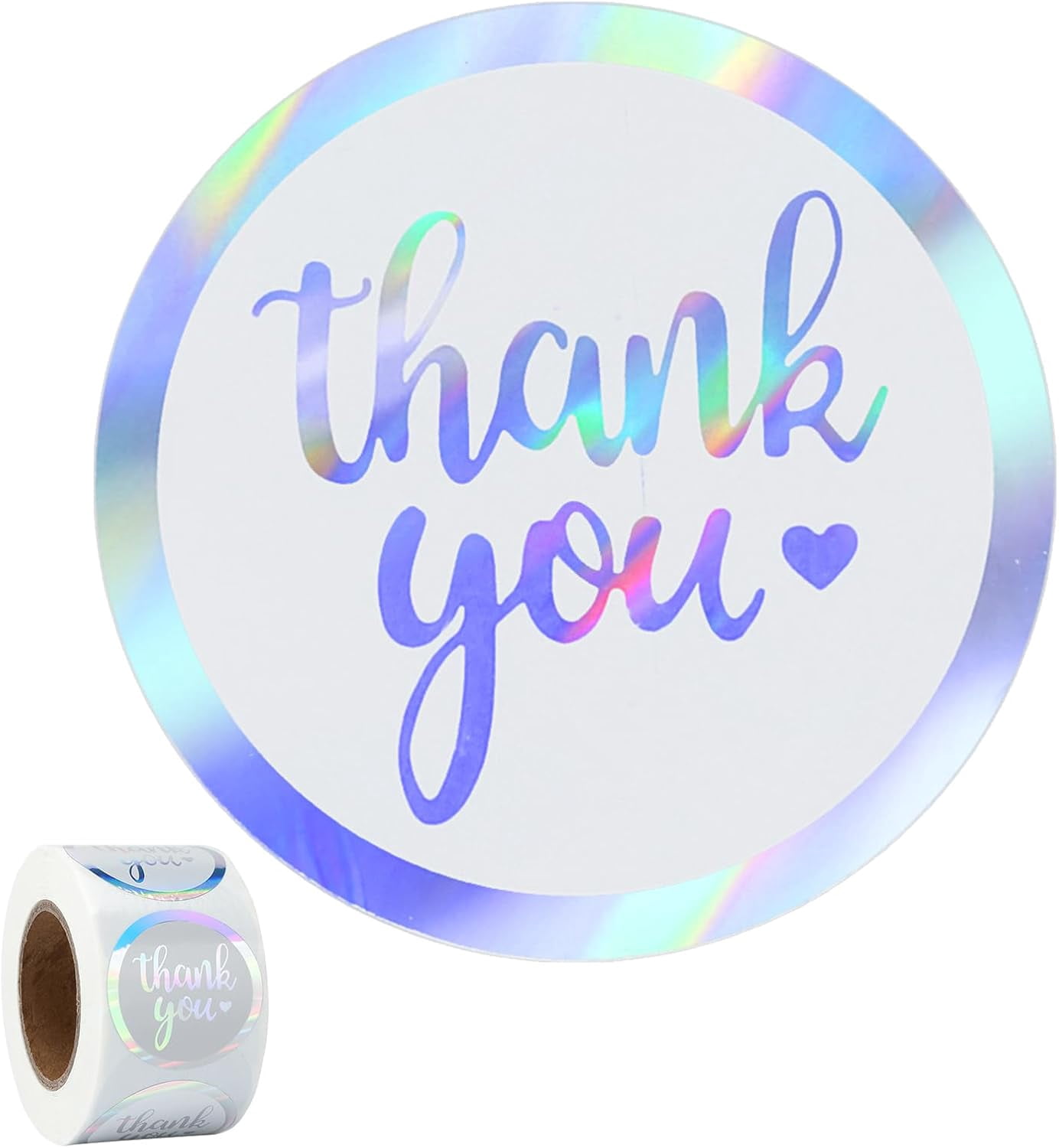 500pcs Thank You Stickers - 2 Inch Round Waterproof Labels For Packaging, Small Business, Customer Appreciation Gifts