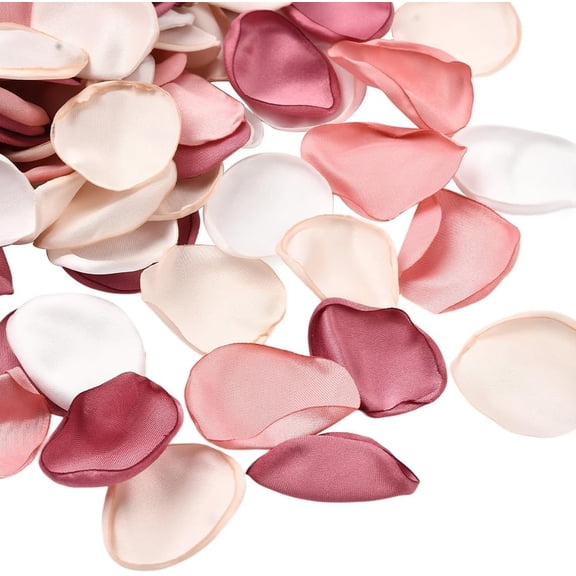 500Pcs Wedding Rose Petals Silk Flower Petals Reusable Artificial Rose Flowers for Wedding Table Scatter Bridal Shower Party Decorations Aisle Runner Toss Basket Centerpiece Banquet Use