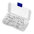 thumbnail image 1 of 500Pcs White Nylon Flat Washer Gasket Set M2 M2.5 M3M4M5 M6 M8 M10 Plastic Sealing O-Rings Assortment Kit Fastener, 1 of 3