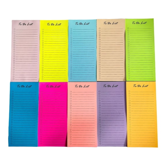 500Sheets Repositionable Sticky Notes Multicolored Adhesive Notepads Lined Memopad Remoinder on Journal Planner Laptop