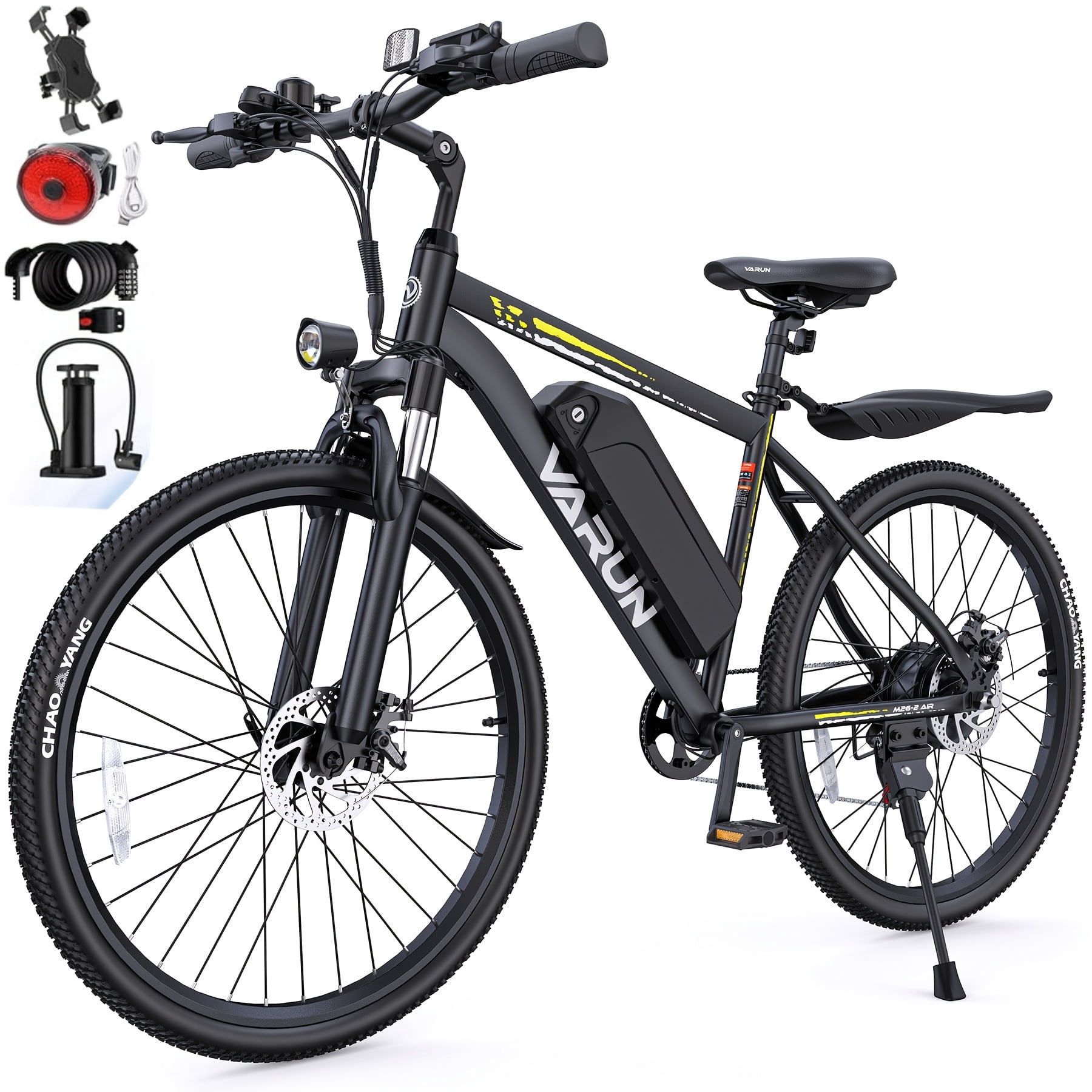 500W Adult Electric Bicycle, 26-inch Electric Mountain Bike, 7-speed Commuter Electric Bike, with Built-in LCD Display, Maximum Load Capacity Of 330 Pounds, Two Charging Modes