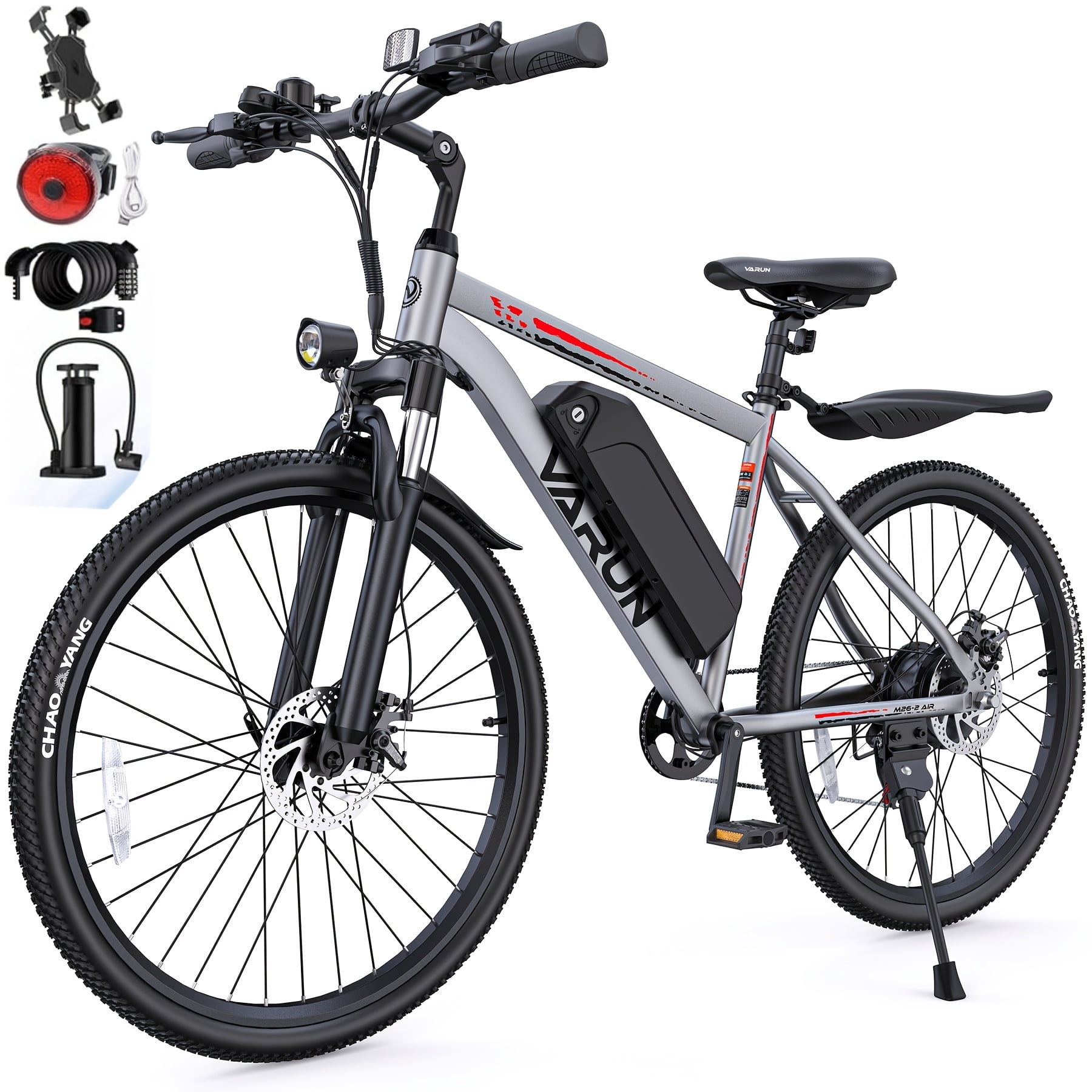 500W Adult Electric Bicycle, 26-inch Electric Mountain Bike, 7-speed Commuter Electric Bike, with Built-in LCD Display, Maximum Load Capacity Of 330 Pounds, Two Charging Modes
