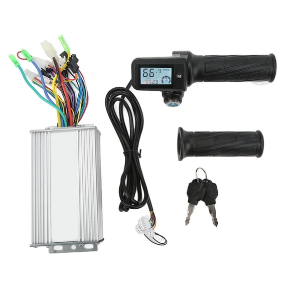 500W Brushless Controller & LCD Display Kit for 36V/48V Scooters with Thumb Throttle Lock Electric Scooter Upgrade