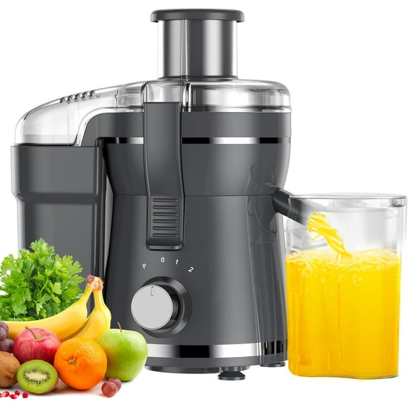 500W Centrifugal Juicer Machine - 3" Wide Mouth Chute for Fruits/Vegetables, Stainless Steel, Easy-Clean Space-Saving Design, Ideal Holiday & Christmas Gift