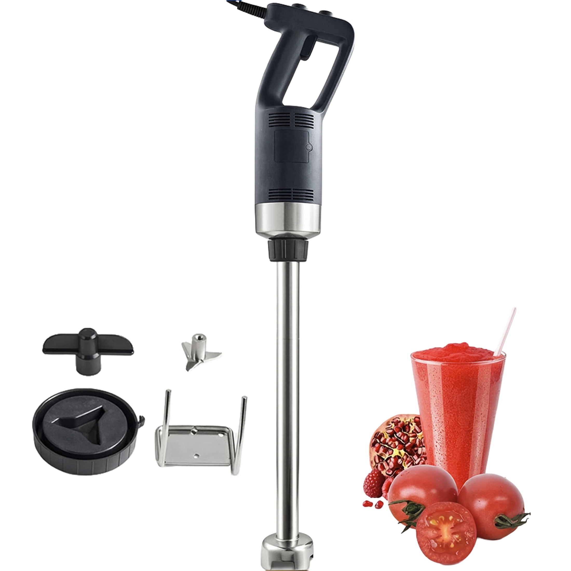 500W Commercial Immersion Blender, 20" Removable 304 Stainless Steel Shaft, Variable Speed 4000-16000 RPM