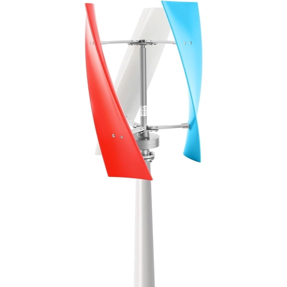 500W DC 24V Wind Turbine Generator Kit w/Charge Controller Windmill Power Low Starting Wind Speed Maximum Speed Protection for Boat or Mobile Houses