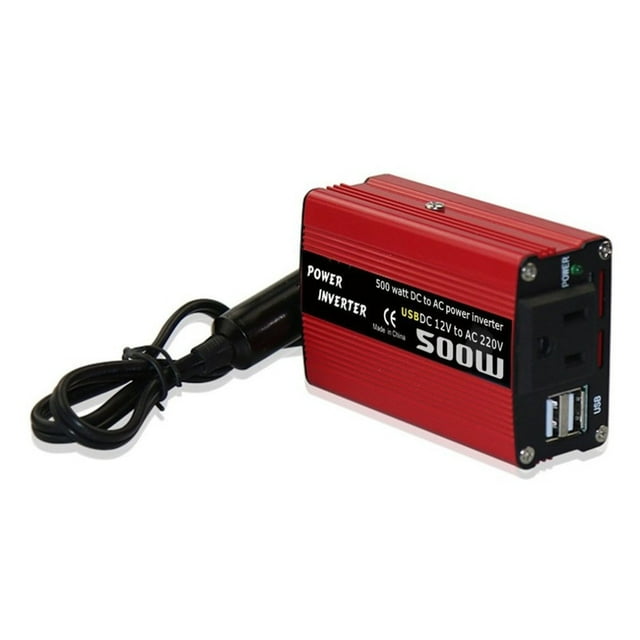 500W DC to AC Power Converter DC 12V to 220V 110V AC Car Inverter