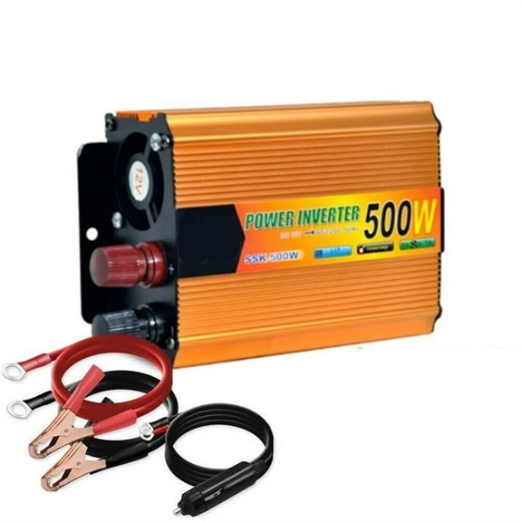 500W DC to AC Pure Sine Voltage Converter Inverter Car Modified Sine Wave For Home Office Caravan Truck Car Tool Parts ,Safety Design