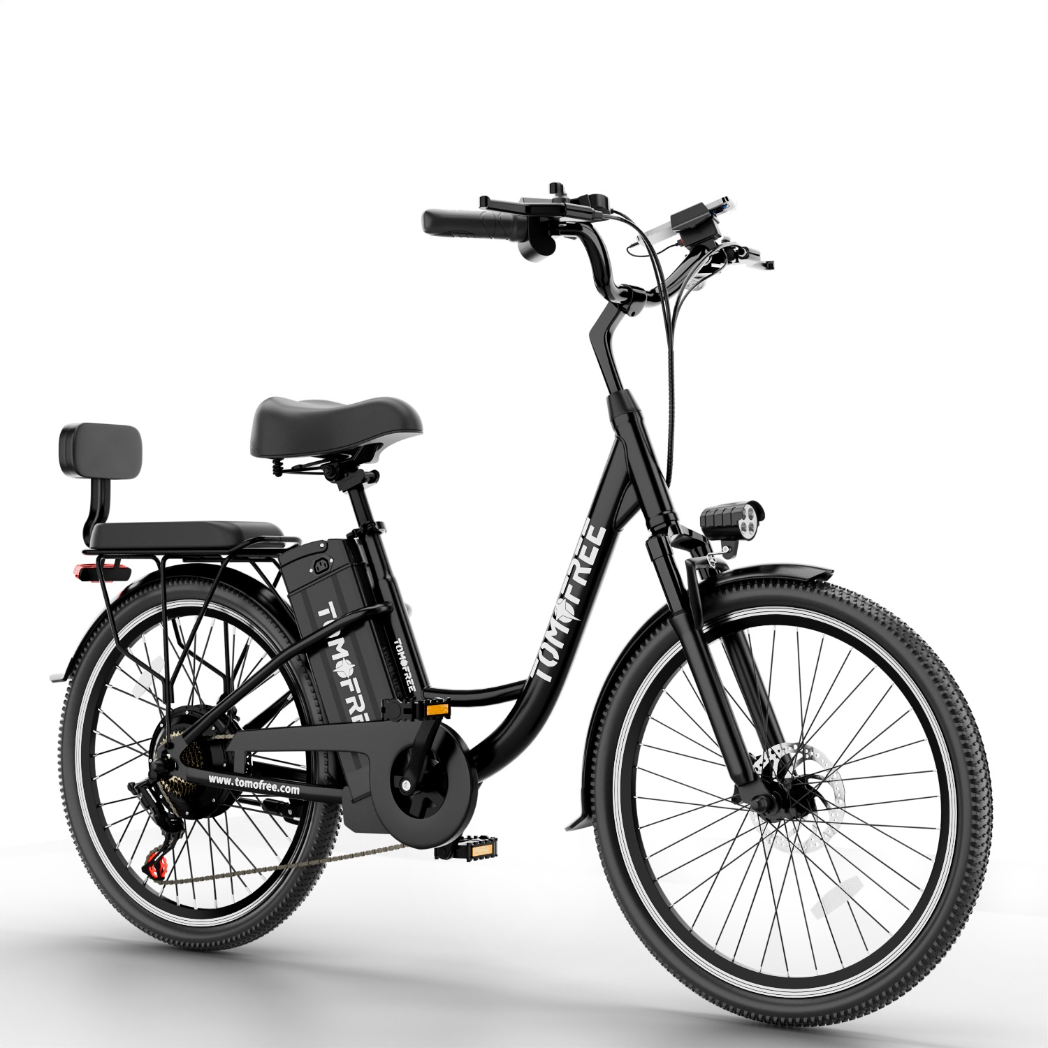 24 Inch Cruiser Electric Bike, E-Bike for Adults, Ebike with 960WH Removable Battery, Step Through Ebike for Women Men,City Electric Bicycle,for City Commute