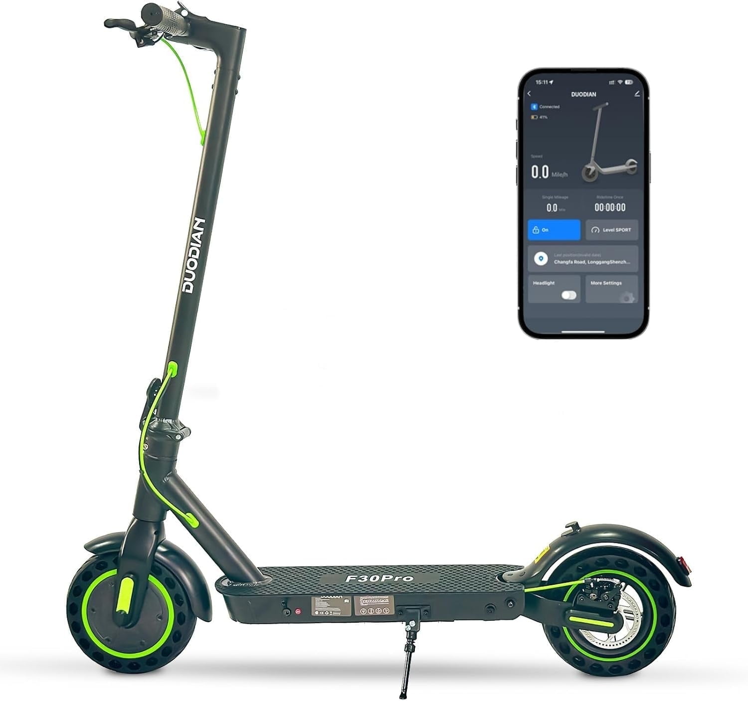 Electric Scooter for Adults,10" Tires ,19 mph, 20 Miles Range,Rear Suspension, Portable Folding E Scooter with Dual Braking System for Adult and Teens