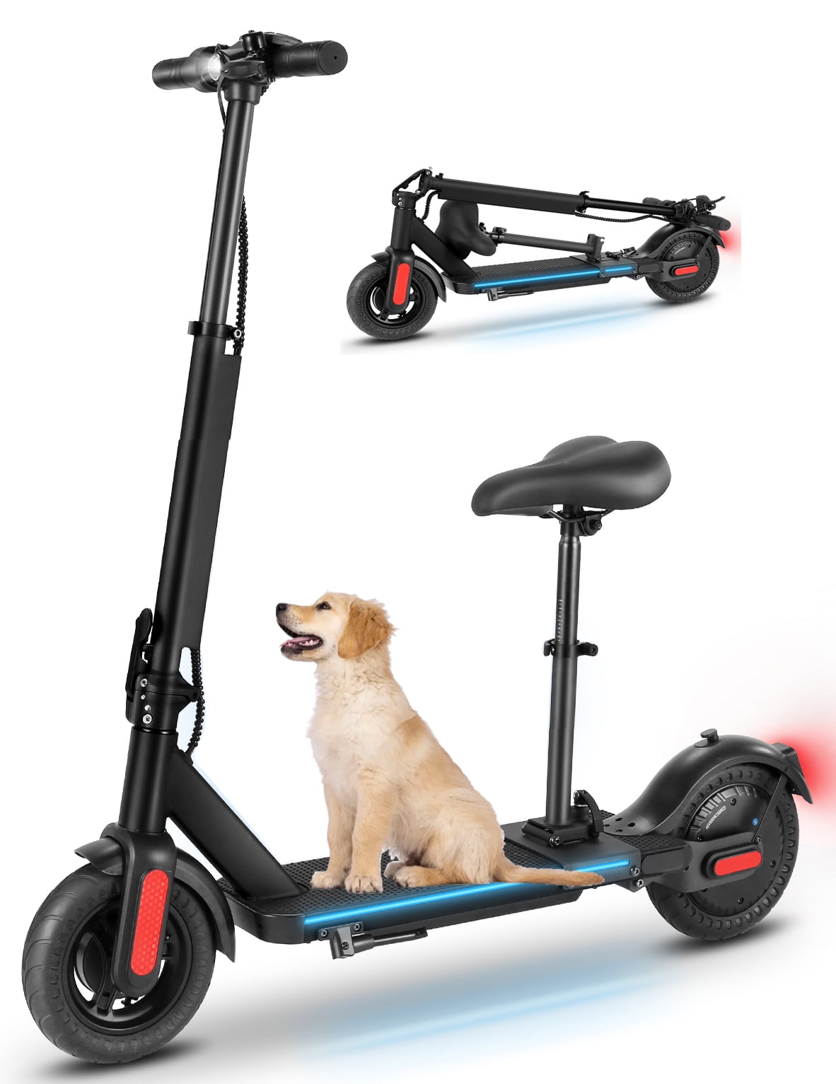 500W Electric Scooter with Seat for Adults 48V 7.8Ah Electric Kick