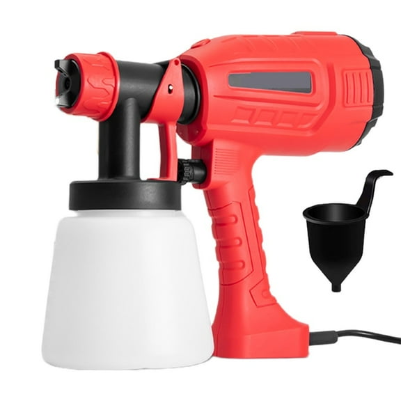 500W Electric Spray Gun 1000ML Household Paint Sprayer Flow Control Easy Spraying Adjustable Nozzle For Furniture/Walls/Fences ,User-Friendly Design
