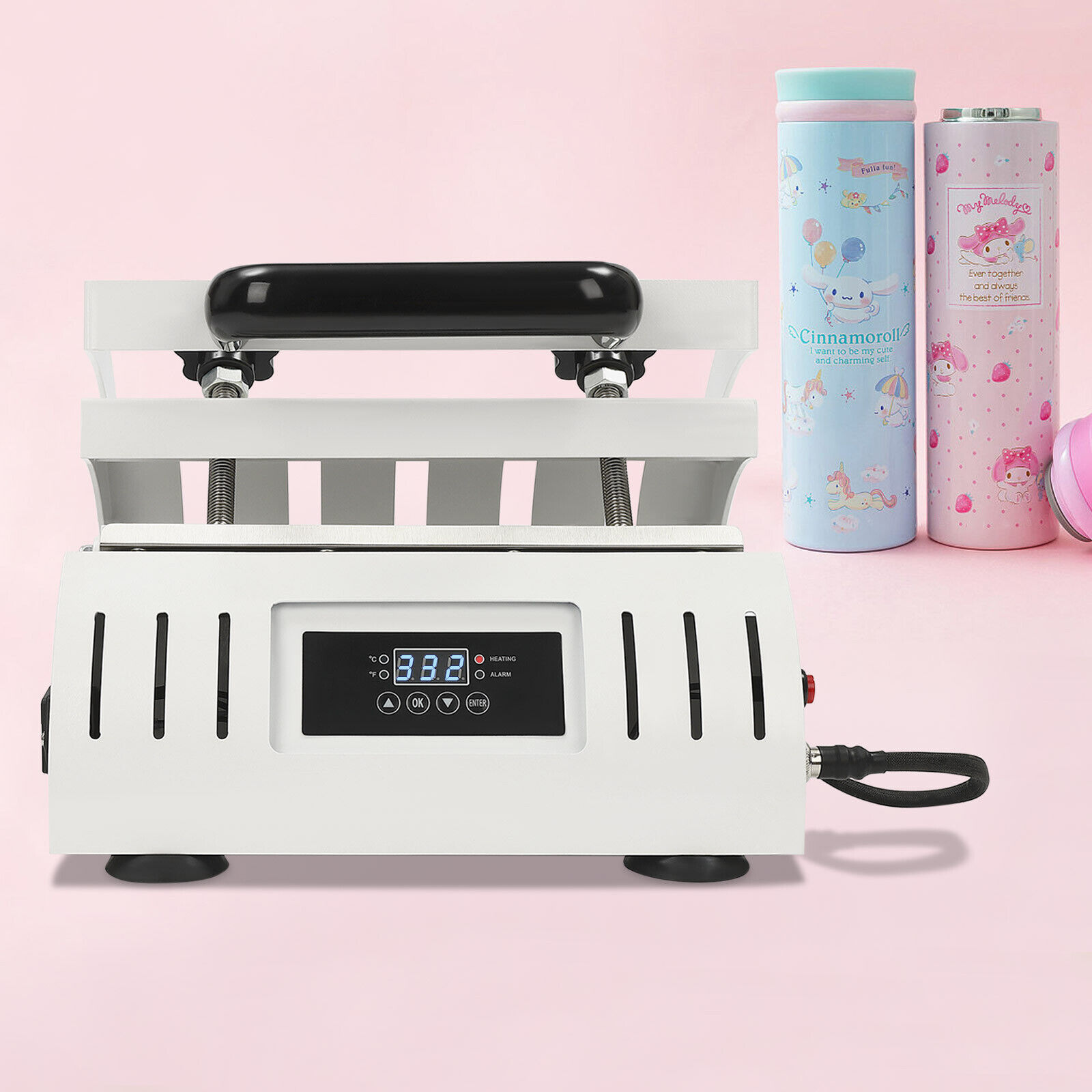 Presse à Chaud Pour Tasses Et Gobelets - Machine Sublimation 11-30 Oz - Température Réglable 0-250°C - 9