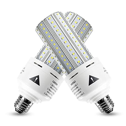 500W Equivalent LED Light Bulb 7500 Lumen 5000K Daylight E26/E27 Medium Base, 2Pack Energy