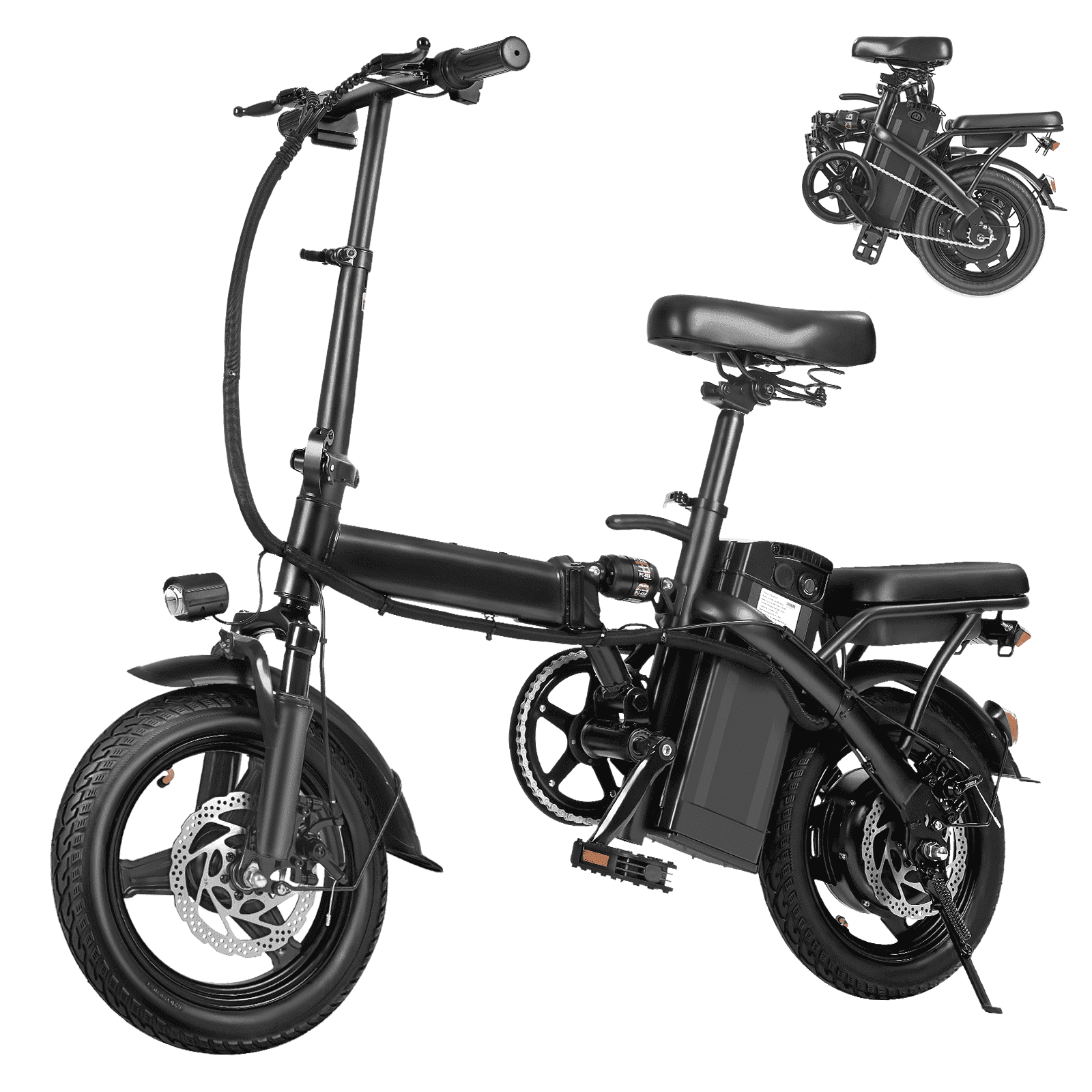500W Folding Electric Bike for Adults and Teens, 48V 10.4AH Removable Battery, 20.5 MPH, Front Basket & Mobile Phone Mount, Commuter & Campus Ebike for Adults, 32 Miles Range