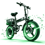 500W Motor 14IN Portable Folding Ebike 20mph High Energy Storage Removable Battery,up to 30 mile Electric bicycle for Adults ,UL 2849