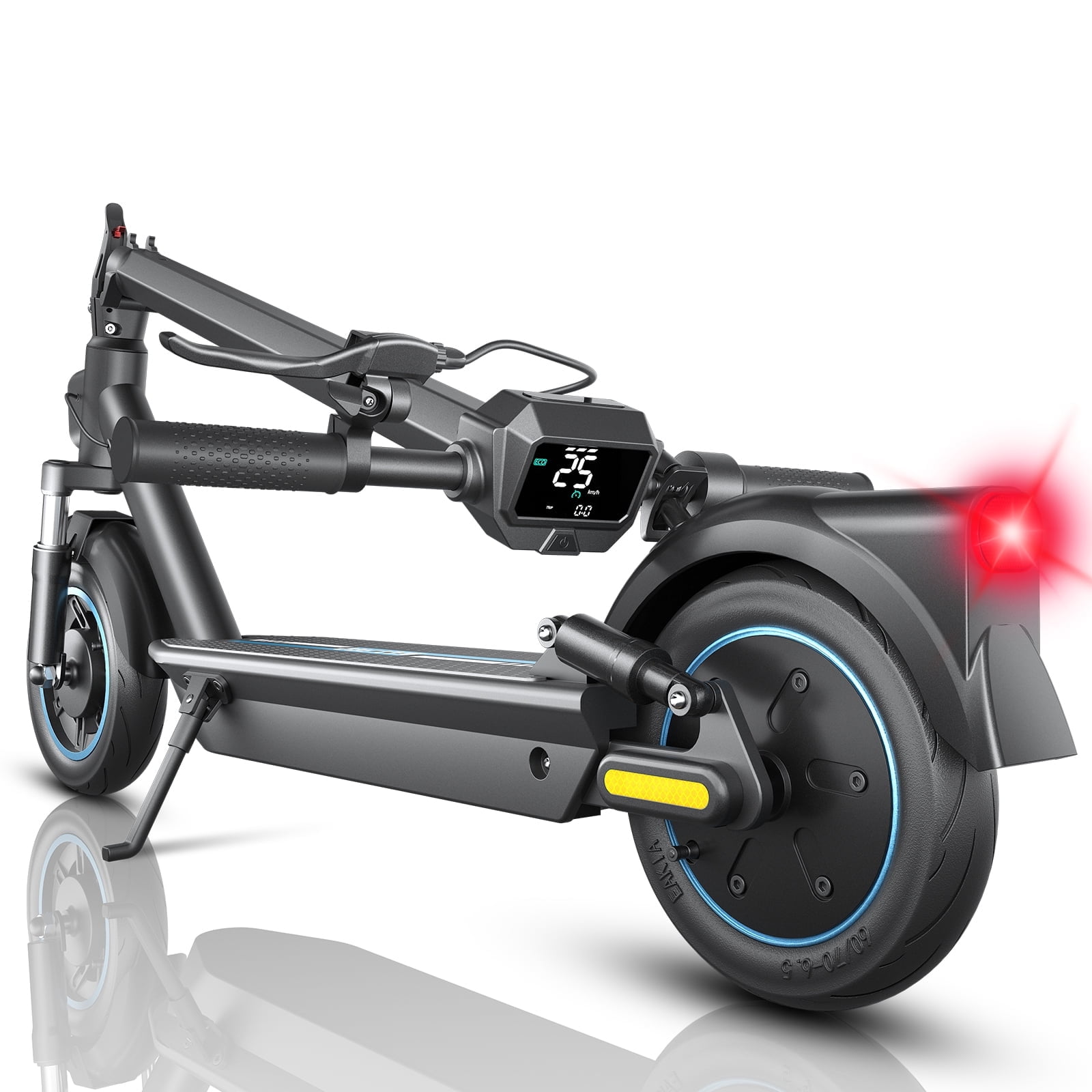 500W Motor Electric Scooter 10" Solid Tires, up to 25MPH and 30Miles Long-Range Portable Commuting Scooter