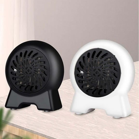 500W Portable Desktop Heater & Fan, 2-in-1 Personal Heater for Home and Office Use with Tip-Over Protection