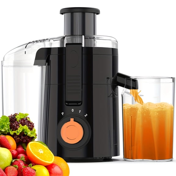 500W Powerful Centrifugal Juicer - Wide Mouth Chute, Stainless Steel, BPA-Free, Easy to Clean & Dishwasher Safe, Space-Saving, for Fresh Fruit & Vegetable Juices