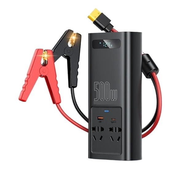 500W Pure Sine Wave Inverter 12V to 110 V Current Converter Auto Power Socket Car Inverters
