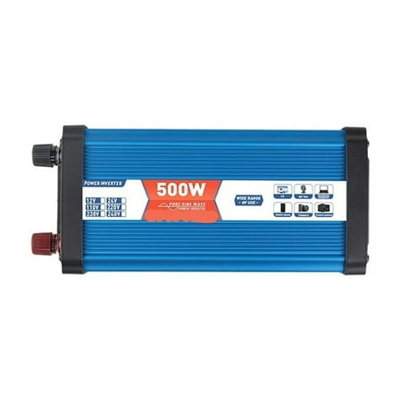 500W Pure Sine Wave Inverter Car Inverter 12v to 110V Inverter with Dual USB ,Rapid Cooling with Minimal Noise