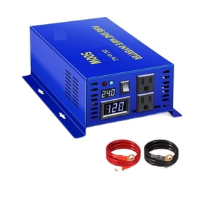 500W Pure Sine Wave Solar Inverter Car Power Inverter Battery Bank 12VDC to 120V Transformer