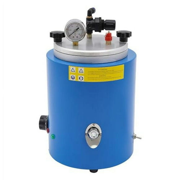 500W Wax Injector 5.5 Lbs Wax Injection Machine Jewelry Wax Casting Machine Wax Molding Machine with Double Nozzle 86-230F Adjustable Temperature Vacuum Wax Injector for Wax Jewelry Denture
