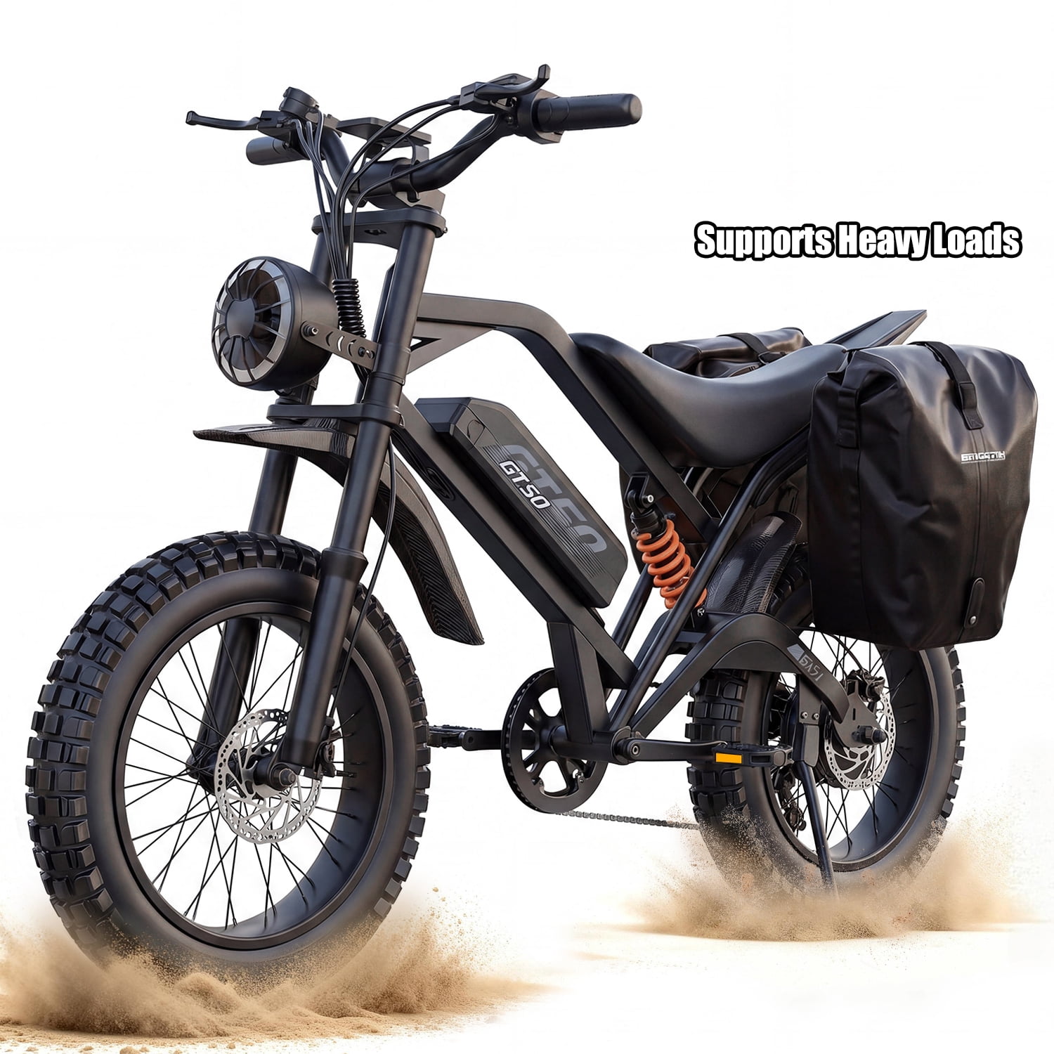 2500W Peak 750W Electric Bicycle 48V 25Ah, 20'' Fat Tire Mountain Ebike 37MPH 65Miles Range,7 Speeds, Removable Battery Adult Electric Bike UL2849