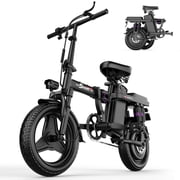 ASKGO 749W Foldable Electric Bike for Adults and Teen ,48V 15AH Two-person electric bike, 25Mph&30Miles, multi-shock absorption provides higher comfort,365 pounds,UL2849