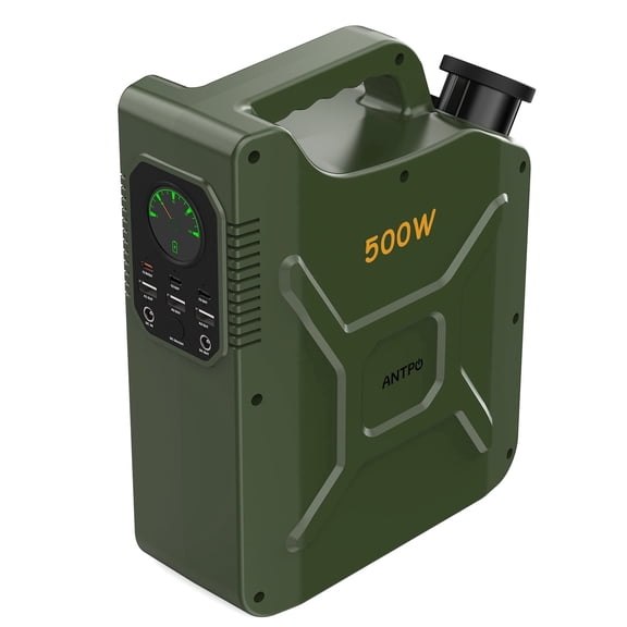 500Wh Portable Power Station with LiFePO4 Battery - Power Generator for Camping with AC/USB/PD Ports, Suitable for Home Backup & RV