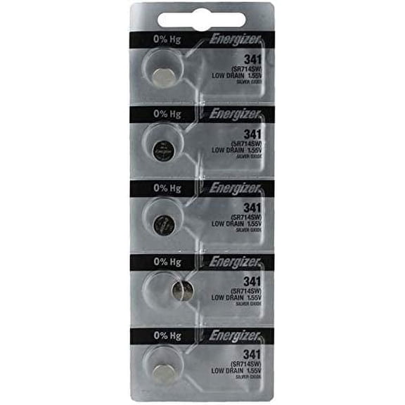 500X Energizer 341 Battery Silver Oxide Watch Button Low Drain 1.55V SR714SW