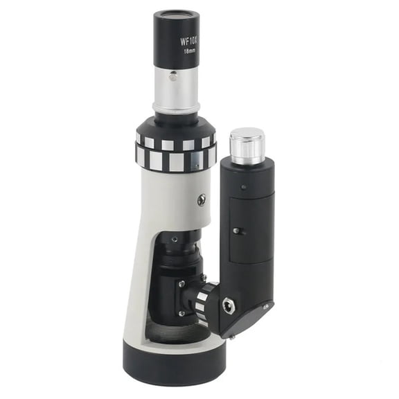 500X Handheld Metallurgic Microscope Portable Monocular Mini Microscope 10X 40X Plan Objective for Lab Metal Materials Testing ,High Clarity
