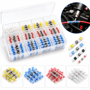 500X Solder Seal Wire Connectors Heat Shrink Butt Splice Kit   Waterproof Insulated Electrical Wire Terminals for Automotive, Marine & Home Wiring Projects