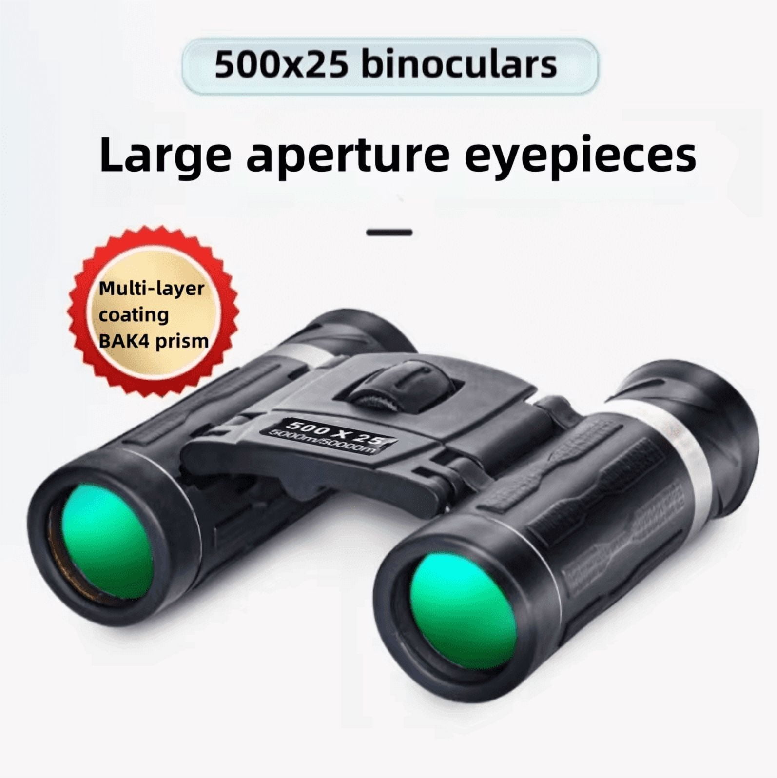 500X25 Portable Hd Zoom 5000M/50000M Binoculars Telescope Powerful Folding Long-Distance Hunting Outdoor Camping Sports