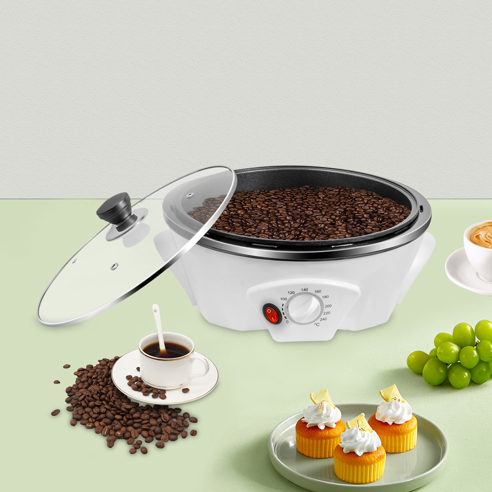 500g / 1.1lb Capacity Coffee Bean Roaster Machine for Home Use ...